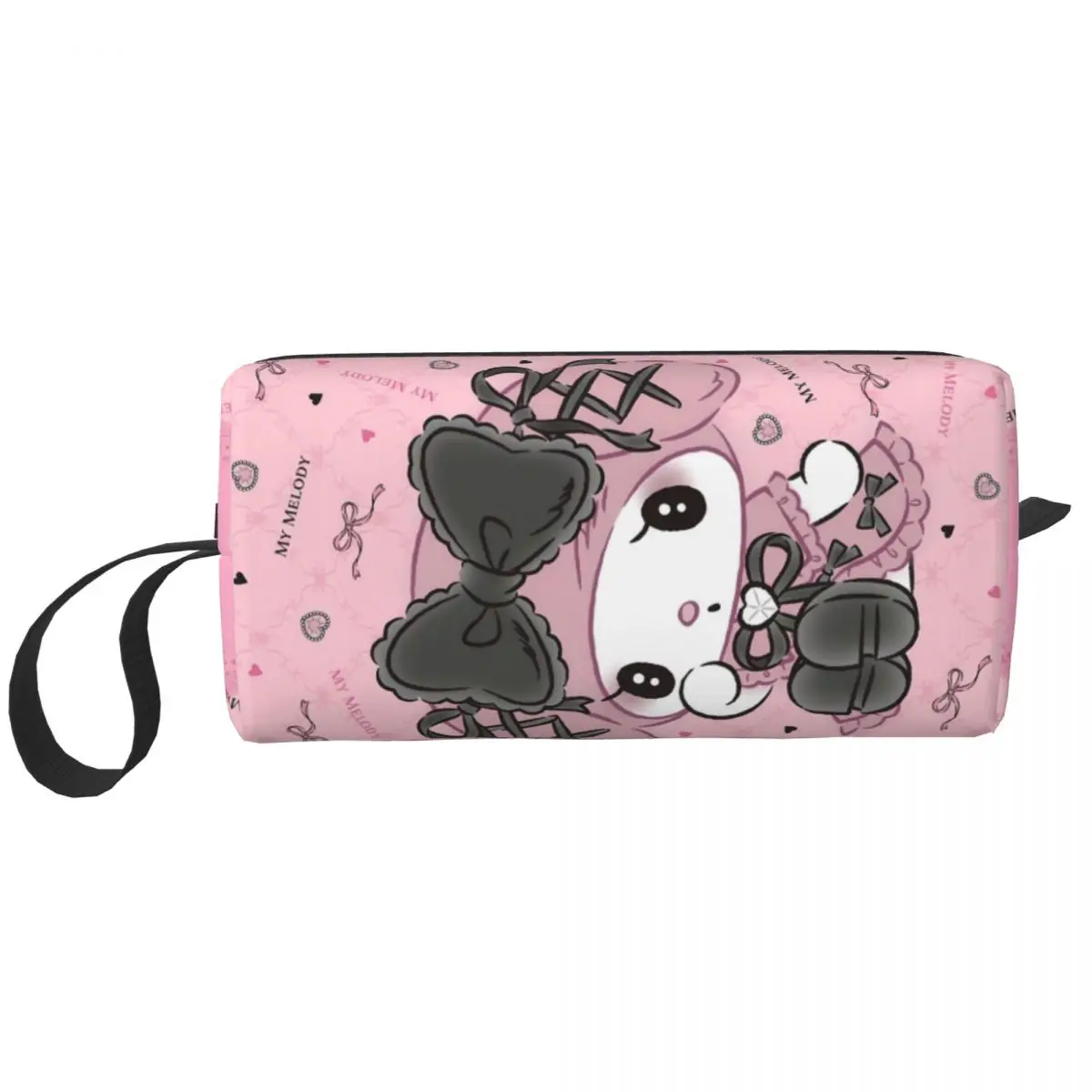 

My Melody Storage Organizers Woman's For Necessaries Print Makeup Pouch Home Portable Casual Cosmetic Bags