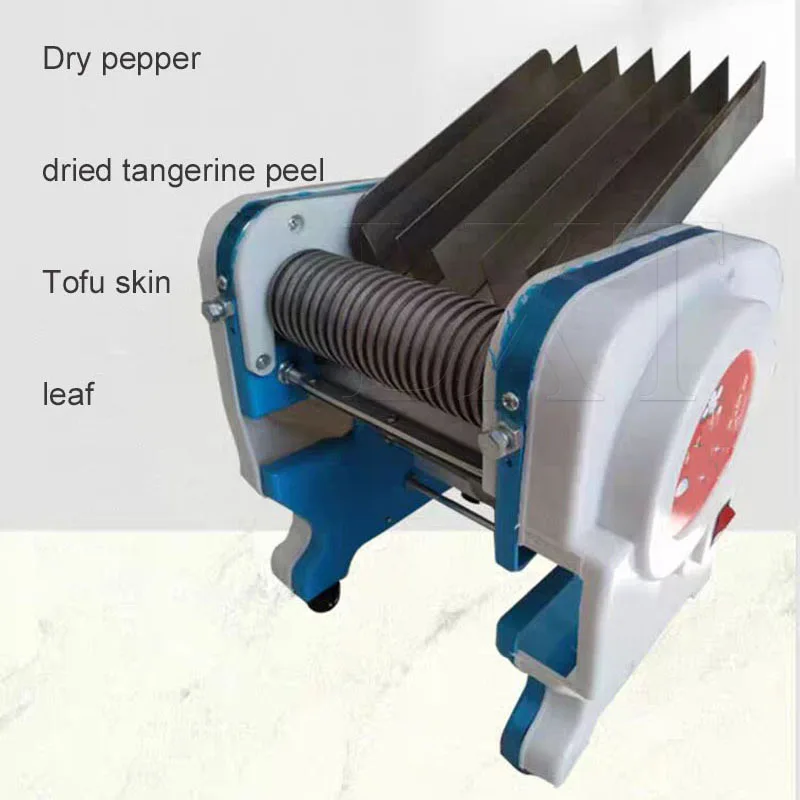 Tabletop Small Electric 550W Dry Red Pepper Chili Dried Tangerine Peel Bean Curd Skin Cutting Shredding Chopping Machine