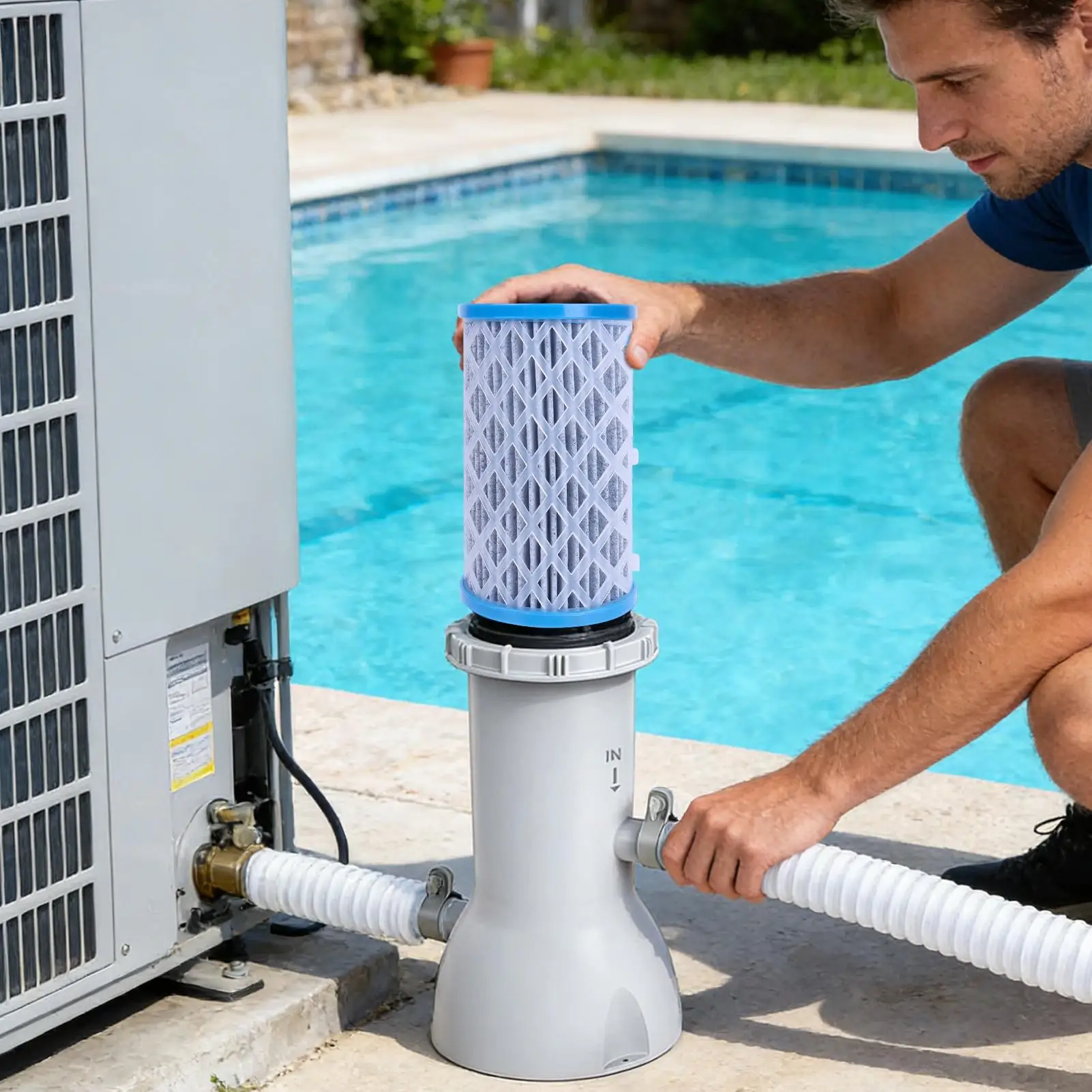 

Сменный картриджный фильтр для бассейна, устройство фильтрации, сменные картриджные фильтры для бассейнов для сообществ, домовладельцев, летних отелей