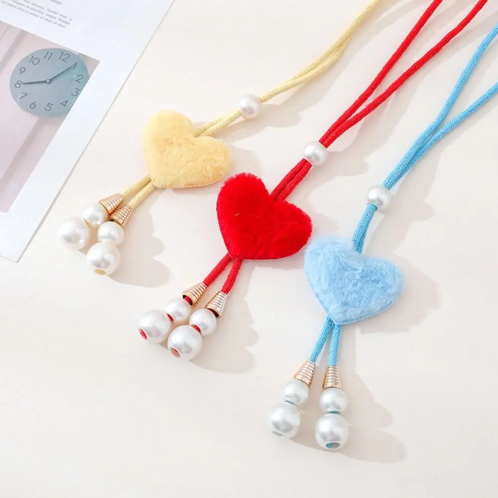 Gifts Heart Curtain Tieback Rope Adjustable Loop Curtain Holdback Multicolor Faux Pearl Tassel Drapery Tieback Home Decor