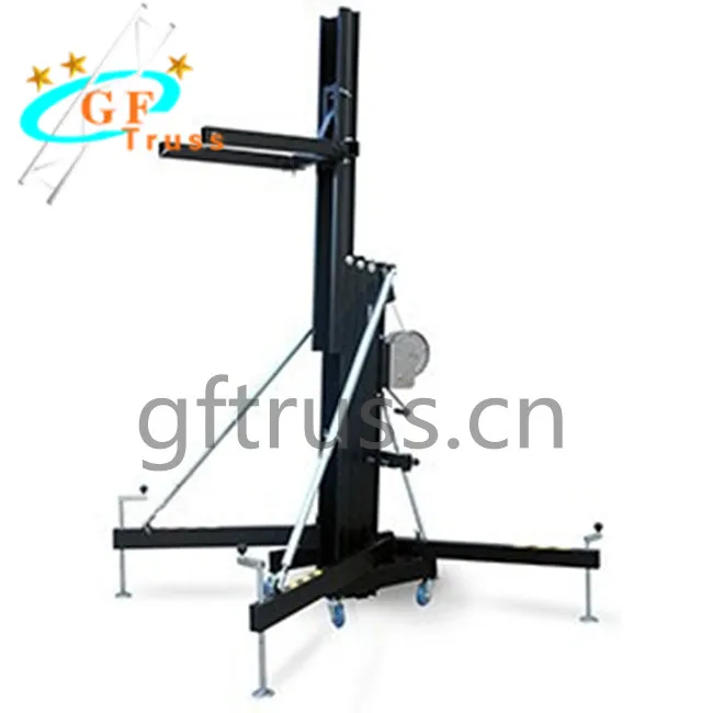 Guangzhou Aluminum Heavy Duty DJ Folding Line Array Speaker Stand Crank up Stand Truss