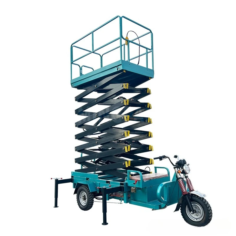 

Car tricycle lift, small electric lift 4-12 meters, vehicle-mounted scissor lift