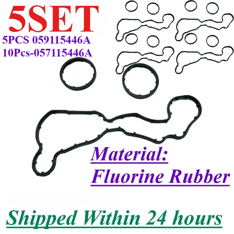 

057115446A 059115446A For Audi A4 B7 Avant Allroad B8 A5 A6 C6 A8 D3 Q5 Van Q7 VW PHAETON Oil Filter Adapter O Ring Gaskets Seal