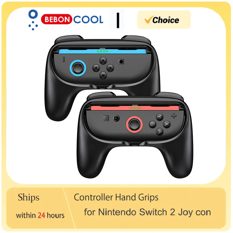 BEBONCOOL 1 par de manijas de agarre para Switch2 Joycon kit de agarre para Switch 2 accesorios de controlador mejoran la comodidad empuñaduras para Joycon