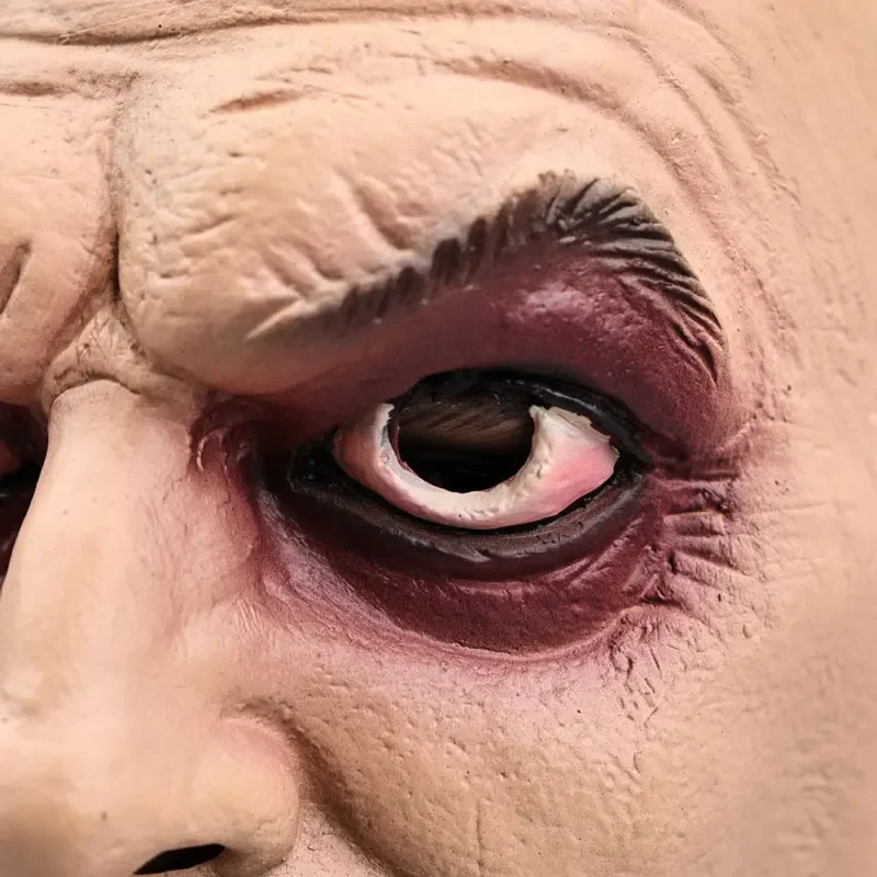 Masque de tête de mort bleu Beetlejuice pour hommes et femmes, équipement de sauna cosplay, accessoires de jeu pour la fête d'Halloween, accessoire de performance de Pâques