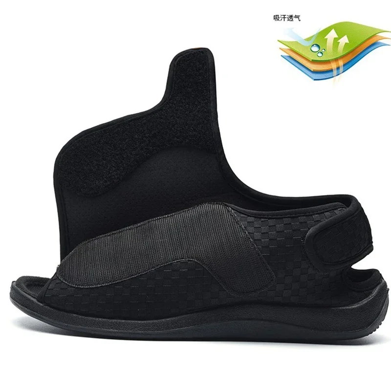 Diabetic Shoes Spring Summer Man\'s Comfortable Breathable Medical Orthopedics Diabetes Rubber for Man