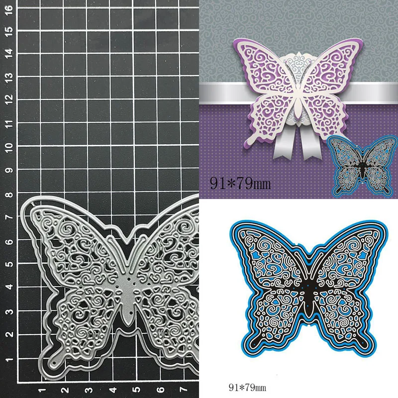 

Butterfly Openwork Lace Metal Cutting Dies For DIY Craft Making Greeting Card Scrapbooking Decoration Embossing Template