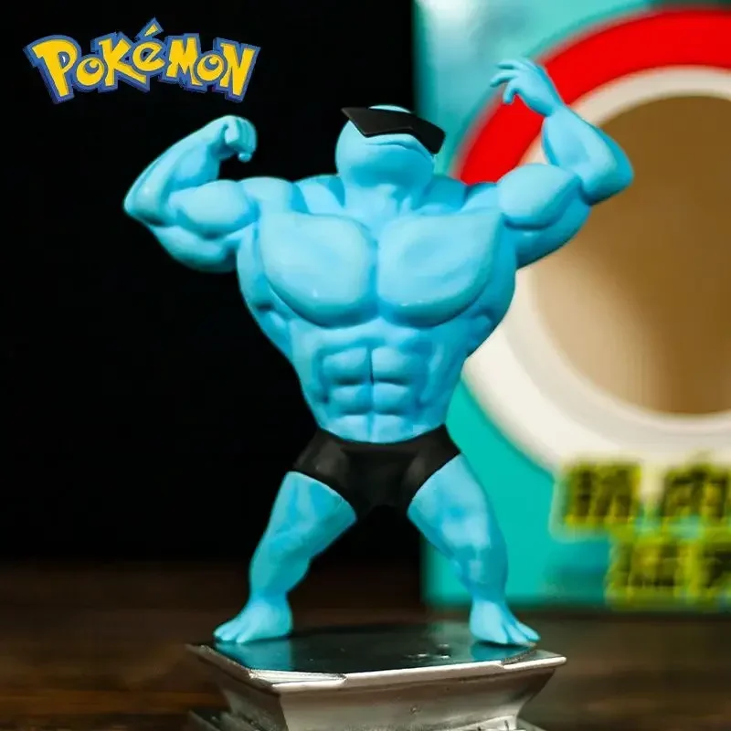 Pokemon Spielzeug Modell PVC Action figur Mini Puppe Anime Figuren Pikachu Charmande Squirtle Psyduck Cosplay Muskel Mann Kinder Spielzeug Geschenk