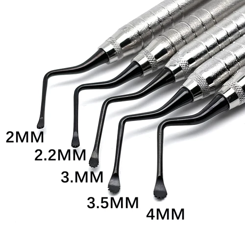 1 Uds. Cureta dentada elegante, curetas de hueso periodontales, escalador de limpieza Dental Perio, herramienta Dental