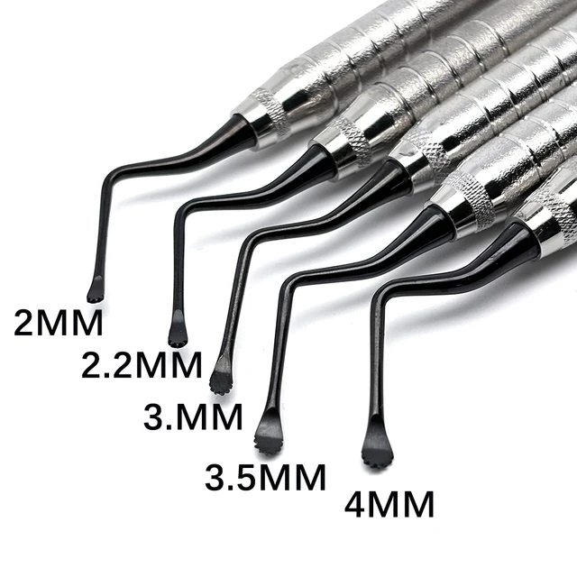 1Pcs Dental Gracey Jagged Curette Periodontal Bone Curettes Perio Dental Teeth Cleaning Scaler Dental Tool