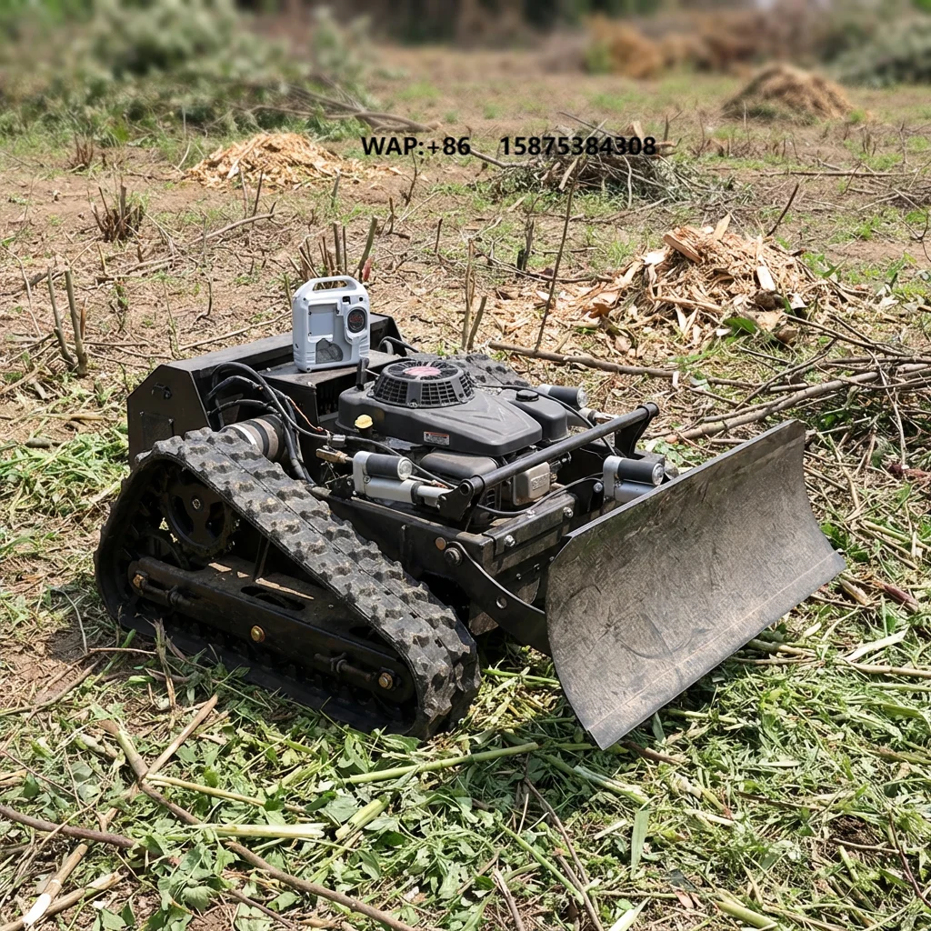 

Hot New Products 550 Automatic Crawler Petrol zero Turn Robot Remote Lawn Mower Remote Control for Clearing Land