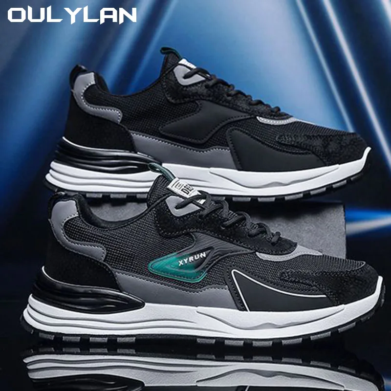 Oulylan Comfortable Men\'s Shoes Fashion Mens Sneakers 2024 Autumn New Brand Design Comfortable Soft Soled Men Running Shoes