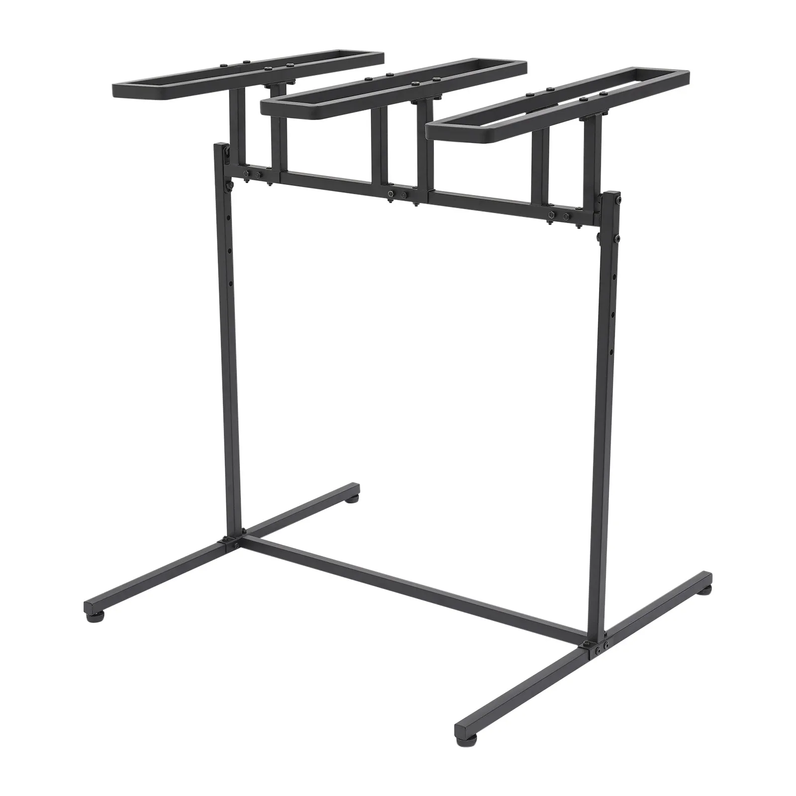 

3-Slot Adjustable Height Bicycle Parking Rack Bike Stand Bikes Storage Organizer for 24-inch to 29-inch mountain bikes