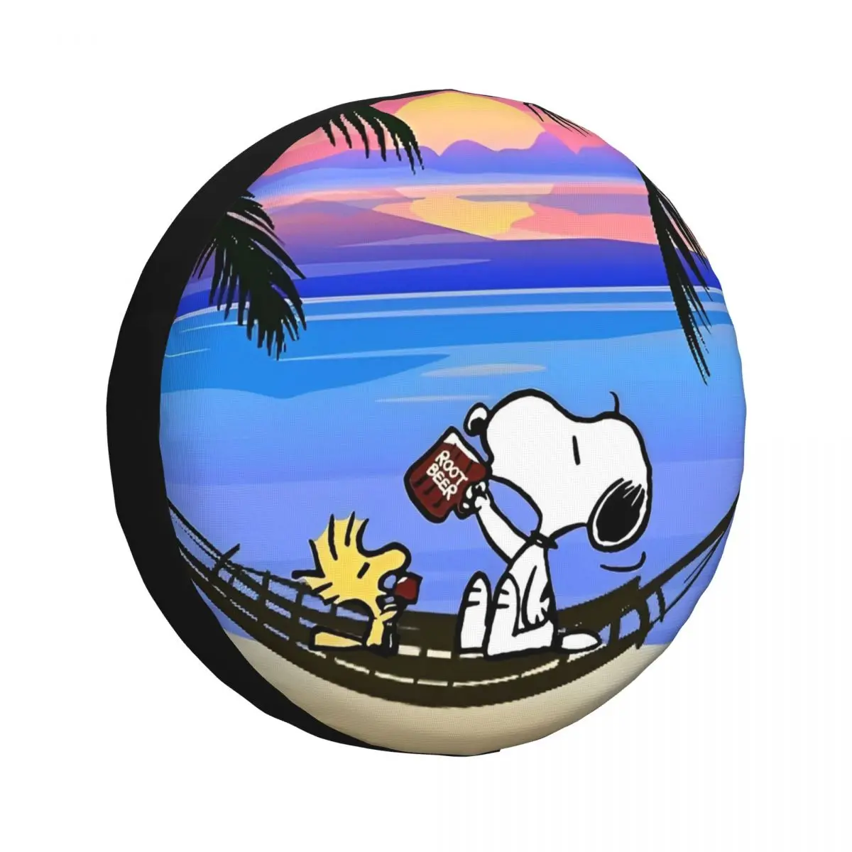 

Чехол на запасное колесо Snoopy Cartoon Peanuts Comic для прицепа RV, водонепроницаемый чехол на колесо автомобиля с подходит для внедорожника, кемпера, внедорожника