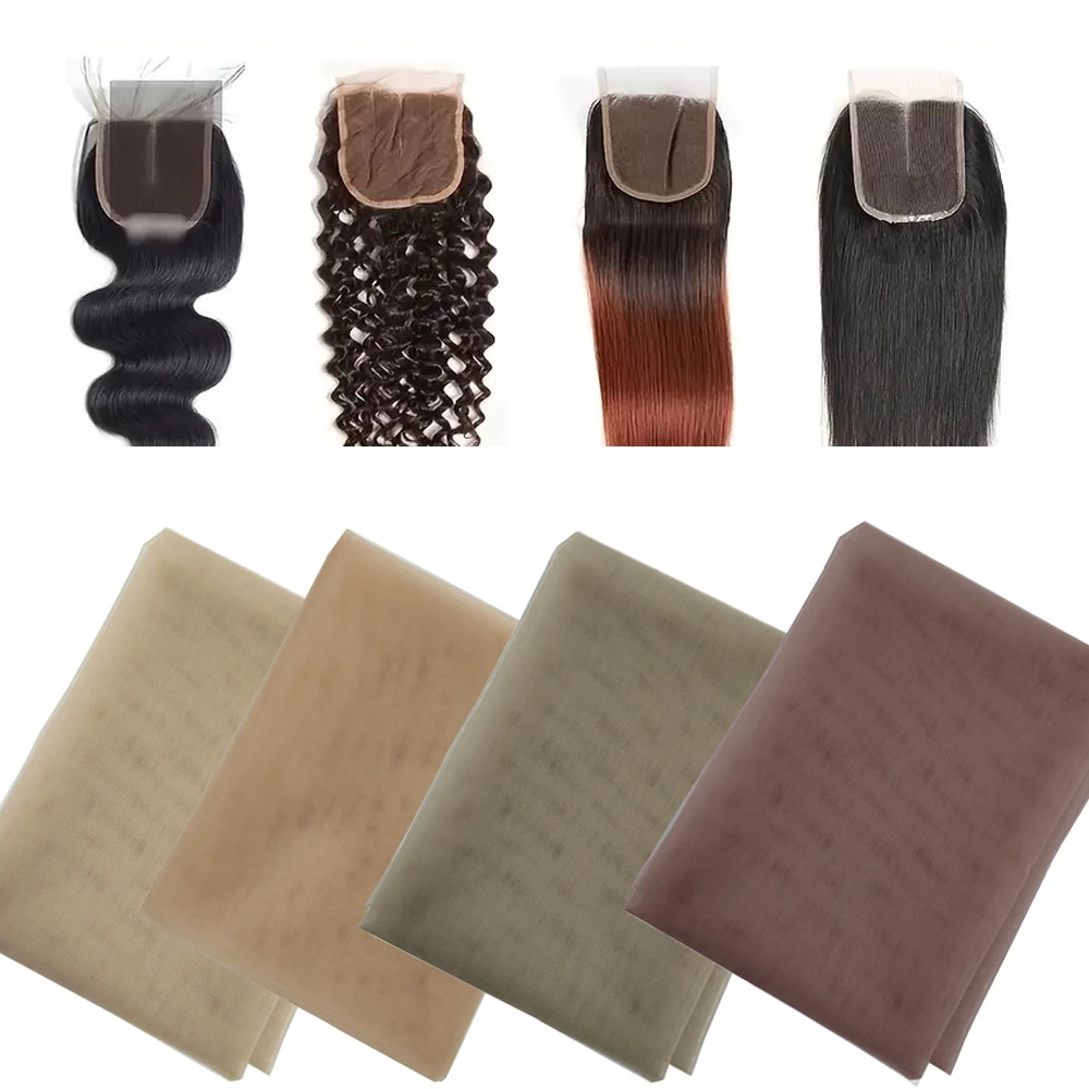 

Swiss Lace Net Hair Nets Invisible Making 1Yard Swiss Lace Net For Making Lace Wig Hairnet Accessories Weaving Cap Tools