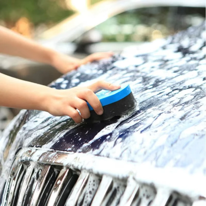 1Pcs Car Waxing Seal Glaze Cleaning Sponge Block Scrub Car Honeycomb Wipe Car Absorbent Cotton Beauty Supplies Tool