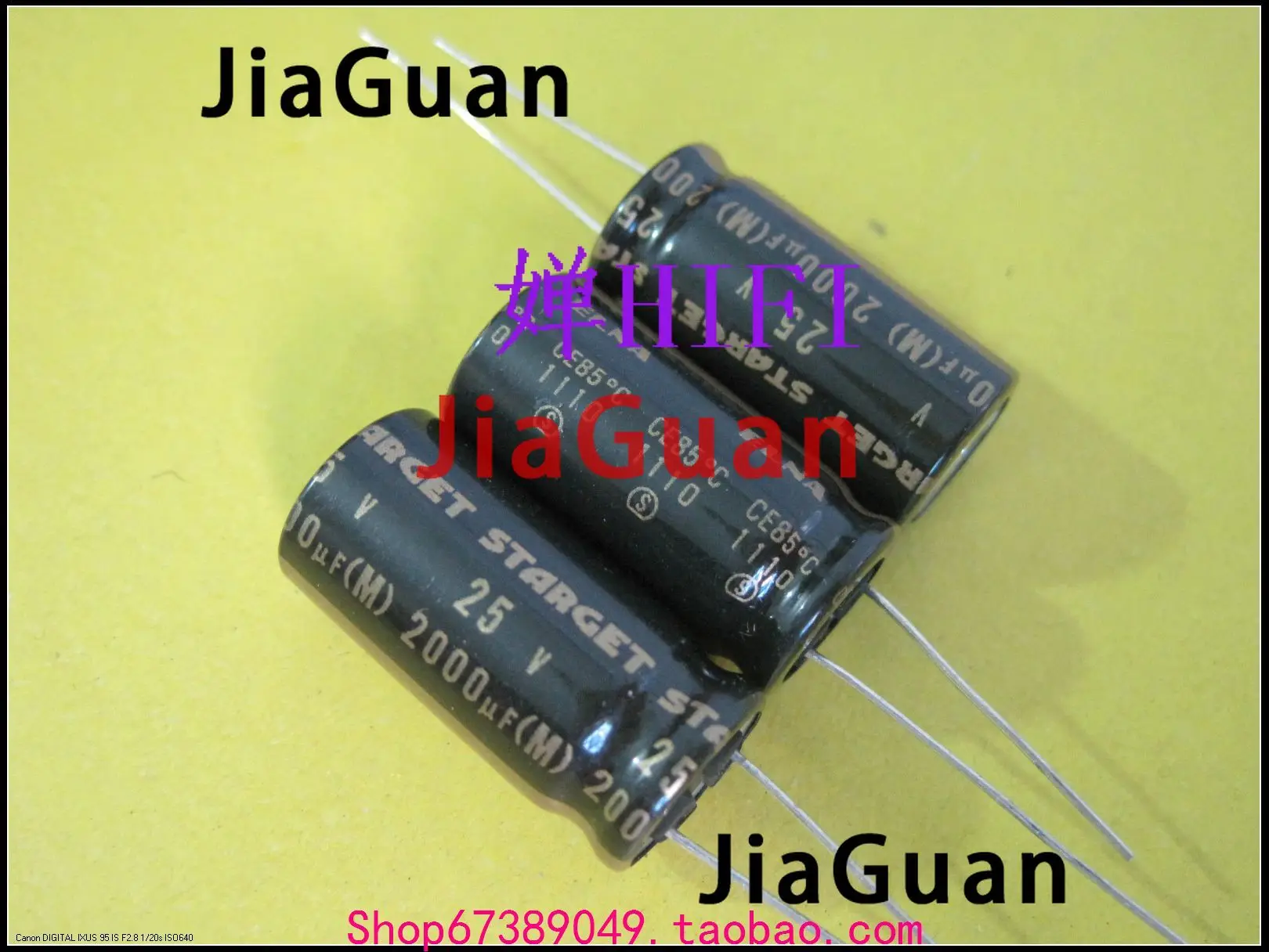 10PCS ELNA STARGET 25V2000UF 12.5X25MM ROD 2000UF 25V Black Gold 2000uF/25V filter audio electrolytic capacitor 25v 2000uf