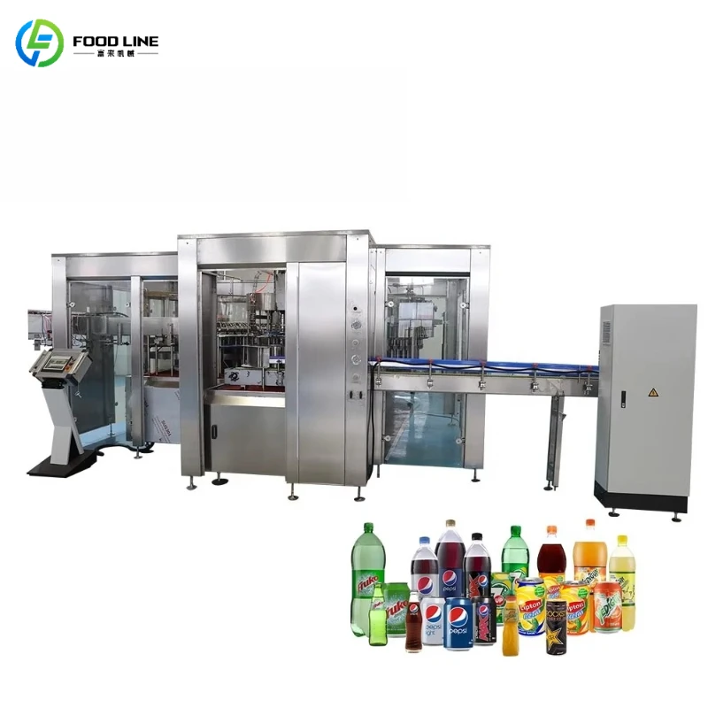 Customized Full Automatic Can Filling Production Line Complete Liquid Filling Line for Carbonated Drink Factory