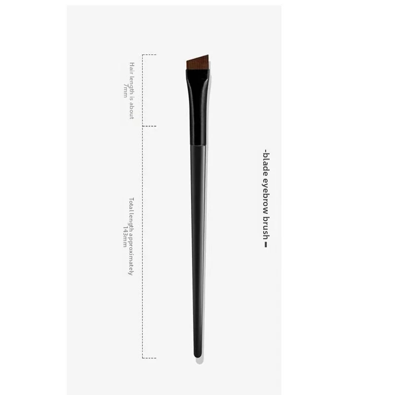 205-メイクアップツールセット：ソフトブリッスルブレードブラシ、アングルフラットアイブロウブラシ、超薄型極細ブレードアイライナーブラシ