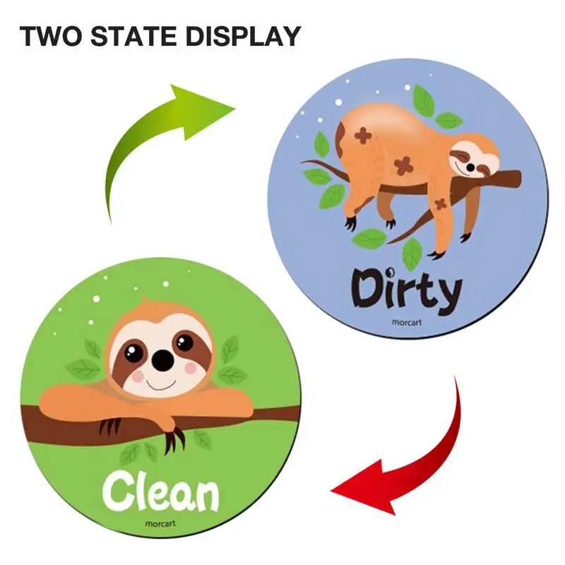 Unique Sloth Dishwasher Clean Dirty Sign Reversible Dishwasher Sticker Clean And Dirty Sign Magnetic Indicator Sticker