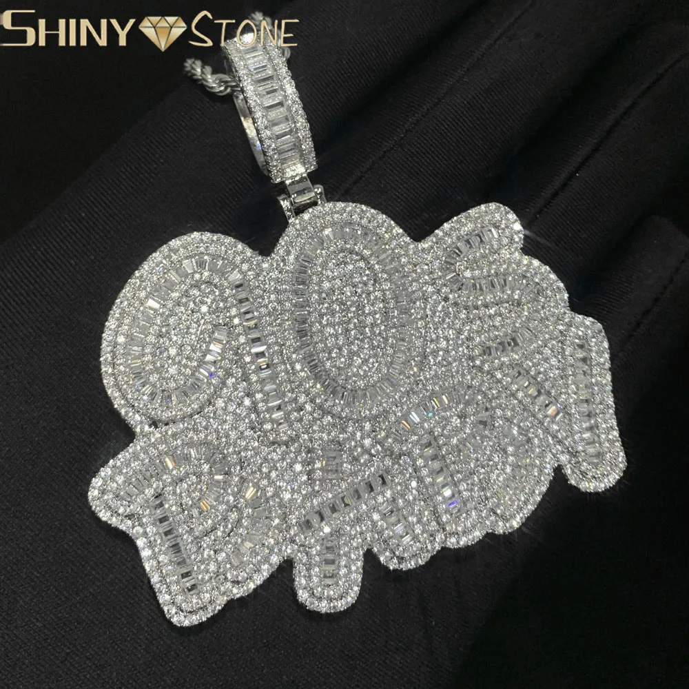 

Iced Out Bling 5A Cubic Zircon CZ 90s Baby Fashion Pendant Necklaces for Men Boy Hip Hop Fashion Jewelry