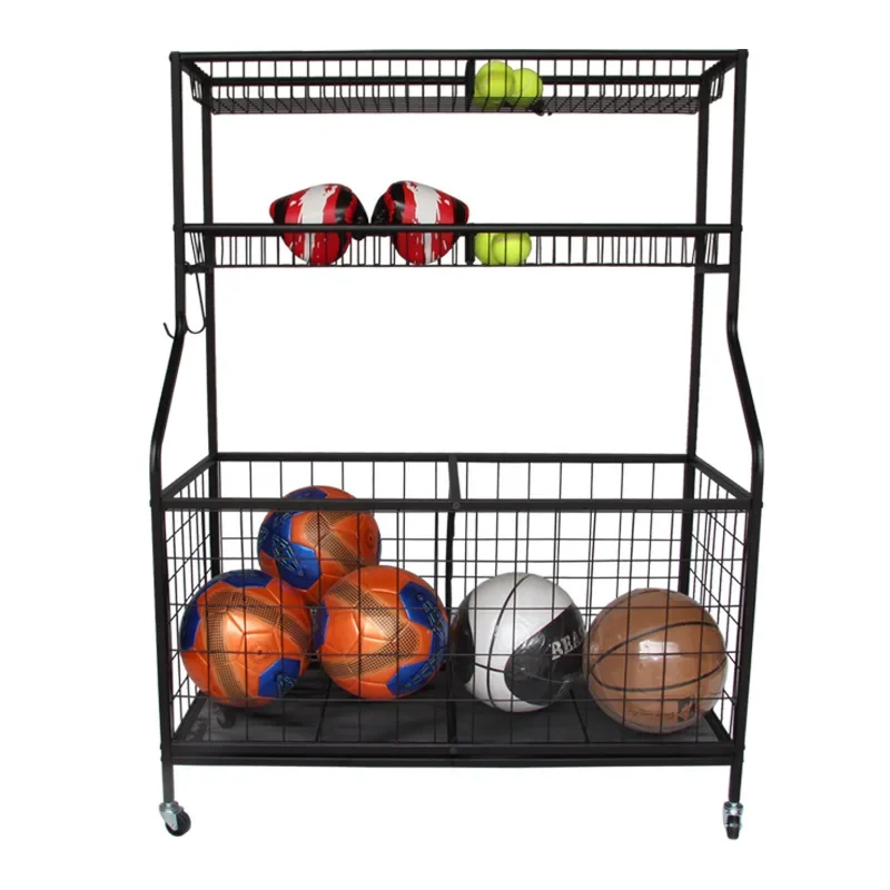 Spot Basket, Class Storage , Sporting Goods Display Rack, School Ball Cart, with Wheels
