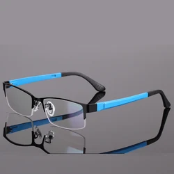 Spectacle Frame Men Eyeglasses Nerd Computer Prescription Optical For Male Eyewear Clear Lens Glasses Frame 8053