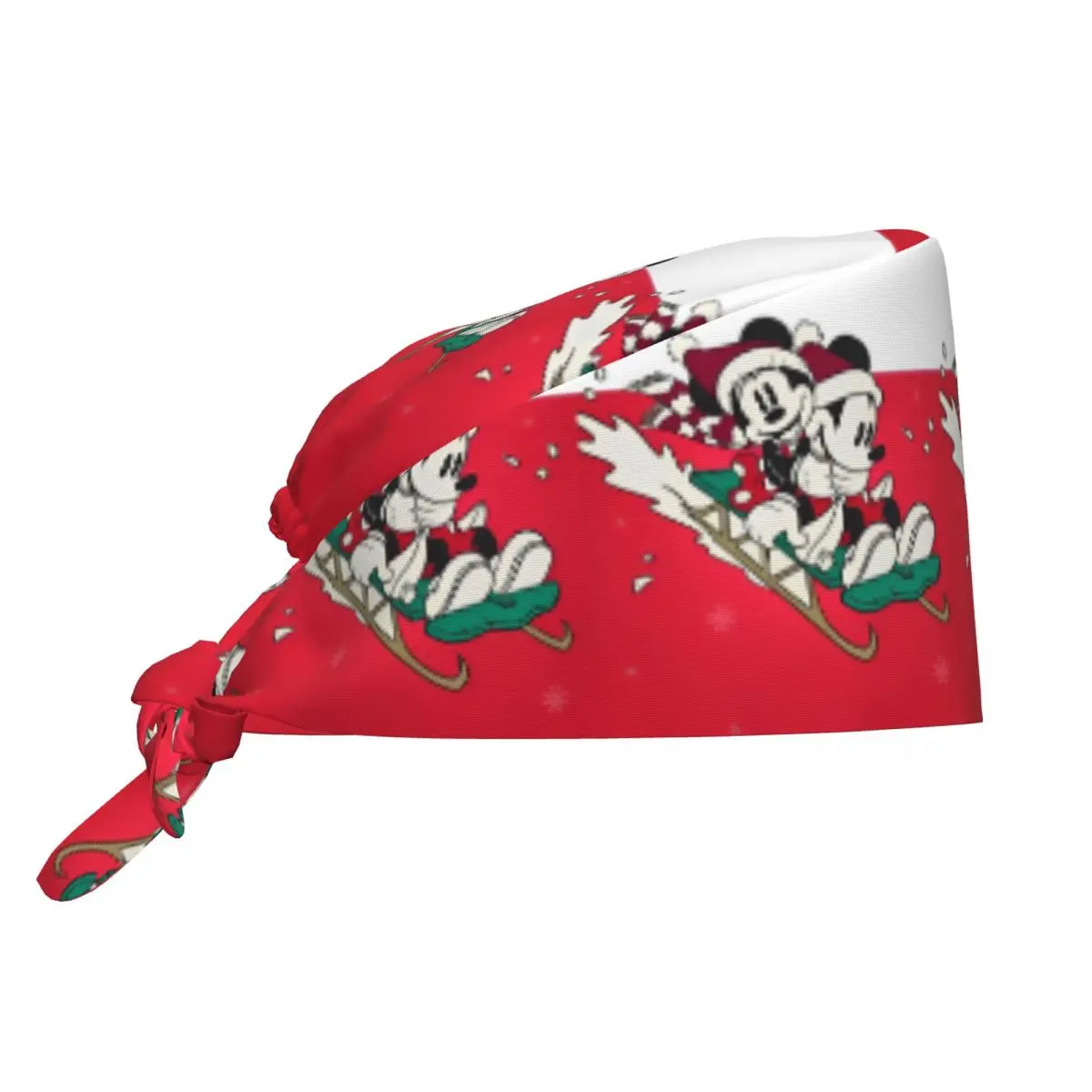Kawaii ميكي وميني ماوس الأسنان تحقق قبعات جراحية عيد الميلاد مختبر طبيب سبا قبعات العمل قبعة الرجال النساء فرك قبعات
