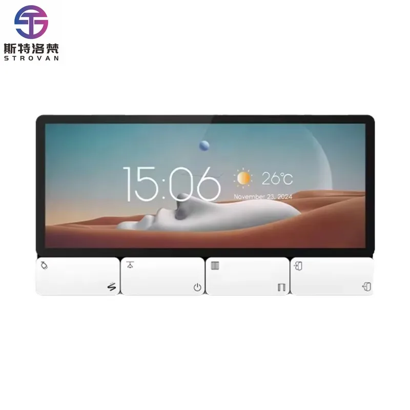 

ZXHK HUAXUYUN 6-Inch Android Smart Remote Control for Home Hotel Use 8-Button Touch Screen Wi-Fi IR Control Slider Design IPS Di