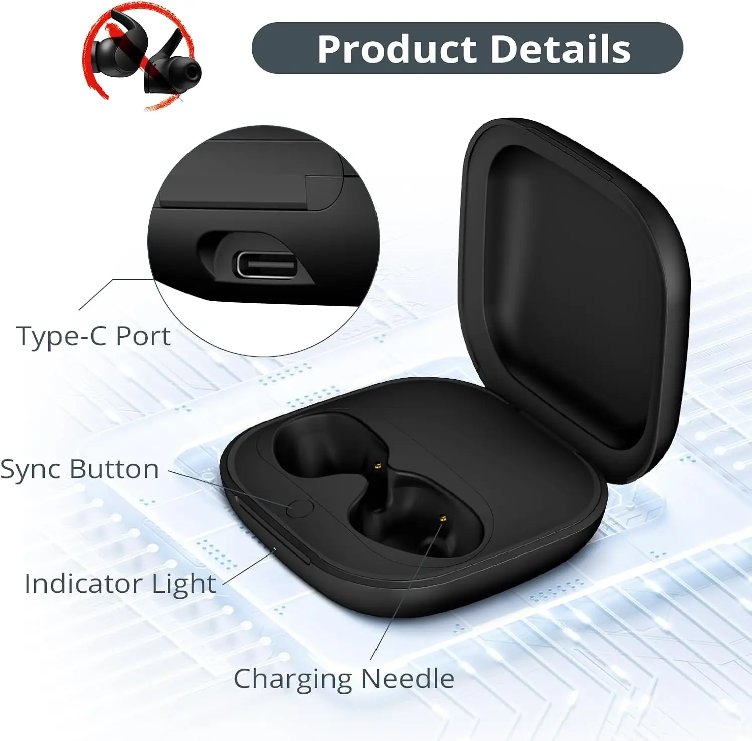 Replacement Charging Case For - Earbuds Charging Case avis et prix