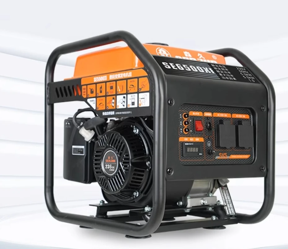 GN400i RV-Ready 4000-Watt Open Frame Inverter Generator, CARB Compliant, Black/orange