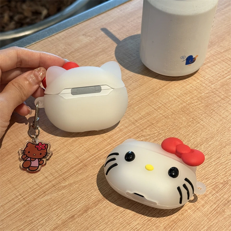 Hello Kitty Head AirPods Case - Silicone Cover for AirPods 4 1/2/3 Pro 2 Apple Bluetooth Wireless Earphone Sanrio Accessories - view 4