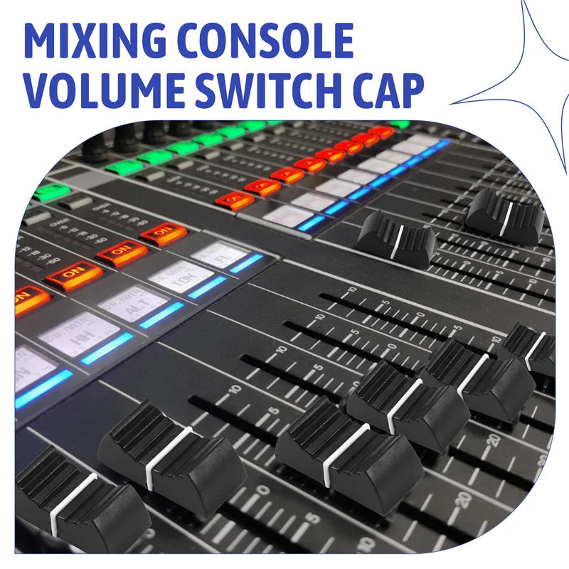 ABMF-100Pcs Fader Knob Caps Foraudio Equipment, DJ Equipment, Andmixing Consoles Slider Caps