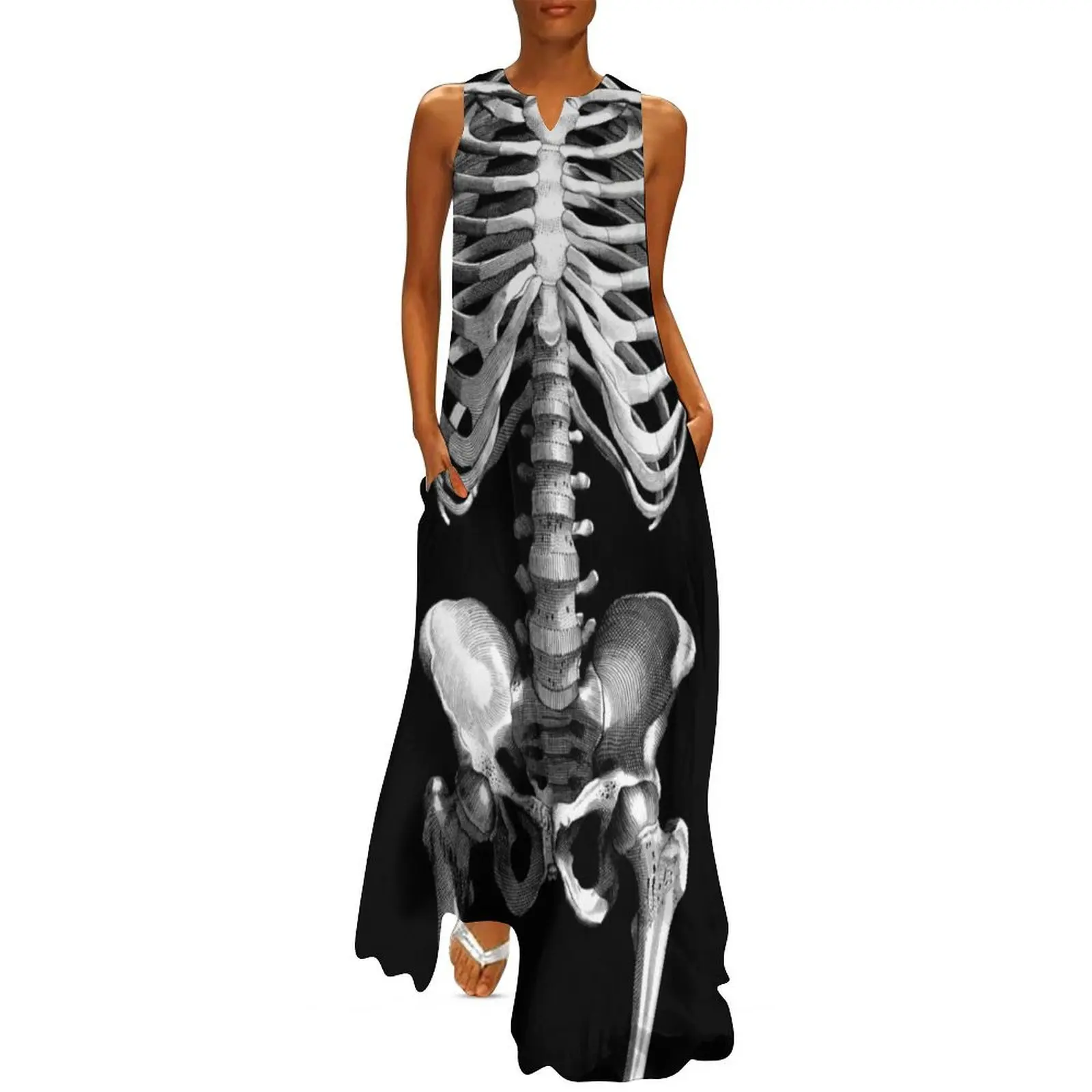 

Skeleton Body (black basckground) Long Dress dresses for prom evening dress woman Dress