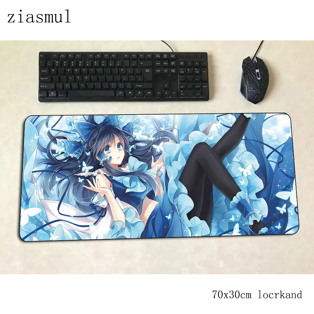 Reimu Hakurei ماوس الوسادة ألعاب الكمبيوتر كاملة Deskmat لوحة ماوس للألعاب كبيرة الحصير XXL أنيمي عدم الانزلاق لطيف لوحات المفاتيح حصير مكتبي