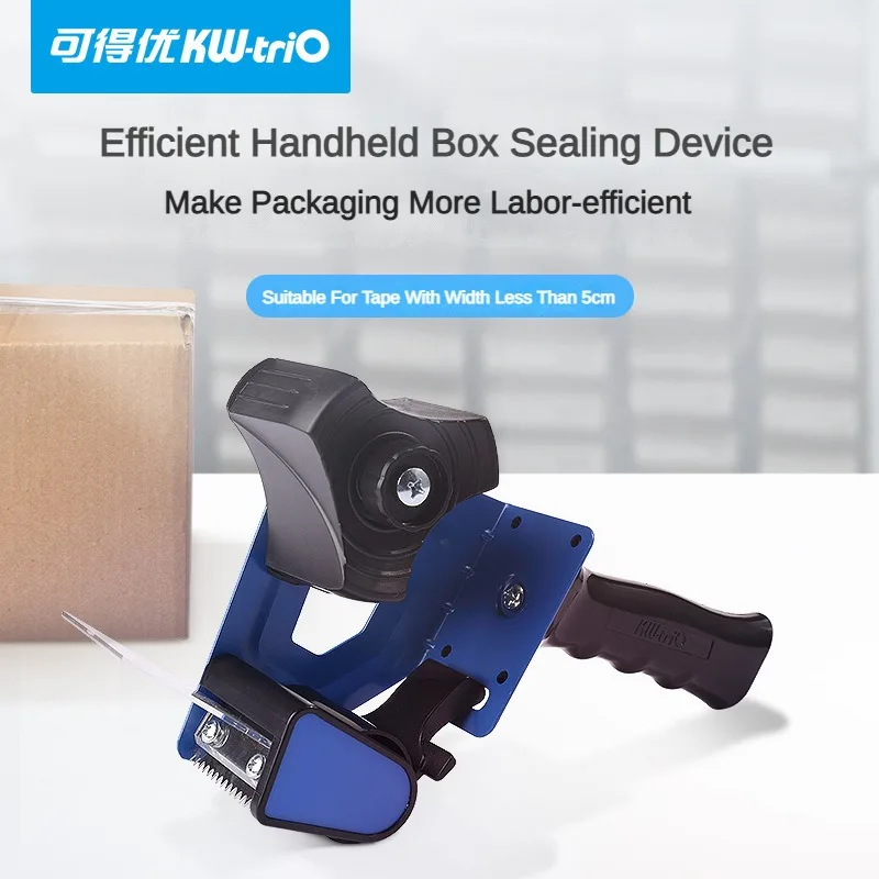 kw trio embalagem tape dispenser selagem packer seat adesivo dispensers holder escritorio material papelaria 01