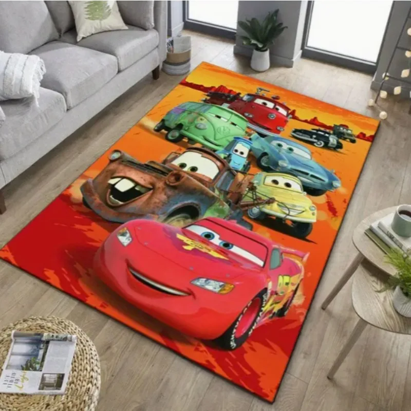 سيارة فيلم تحت عنوان منطقة حصيرة البرق ماكوين السجاد مناسبة غرفة المعيشة غرفة نوم غرفة هدية الكريسماس لعبة غرفة حصيرة غرفة ديكور #2