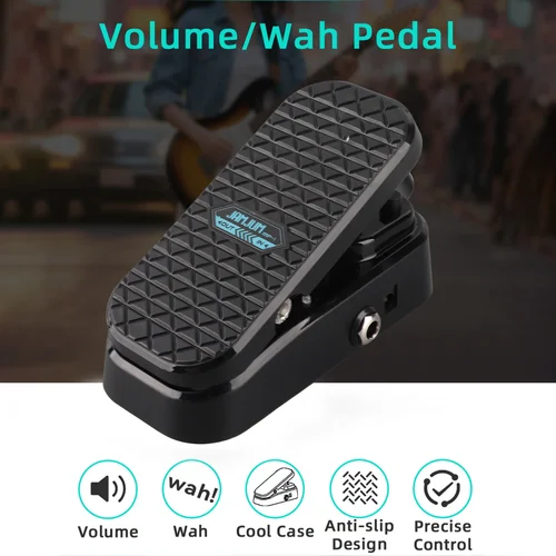 Imagen 2 del producto Pedal de Volumen Wah para Guitarra, Pedal de Efectos de 2 Funciones con Inductor Blindado RM, Efectos de Volumen Wah para Guitarra Eléctrica