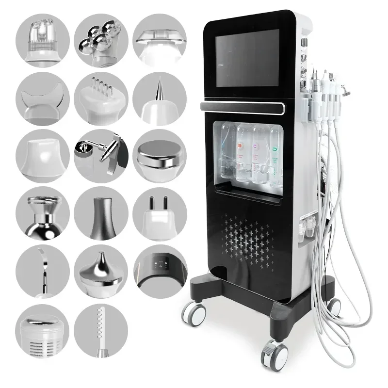 Vente en gros 17 en 1 Hydro Facial Aqua Peel Face Lift diamant Dermobrasion soins de la peau oxygène Jet d'eau Spa Machine 1 Vente en gros 17 en 1 Hydro Facial Aqua Peel Face Lift diamant Dermobrasion soins de la peau oxygène Jet d'eau Spa Machine 1