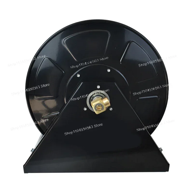 بكرة خرطوم كرنك يدوية شديدة التحمل، بكرة تخزين فولاذية دوارة لكابلات الخراطيم ذات سعة كبيرة وتنظيم الأنابيب