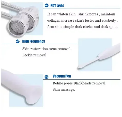 Multifunctional oxyhydrogen facial cleaning device, skin care machine for youth and acne removal.