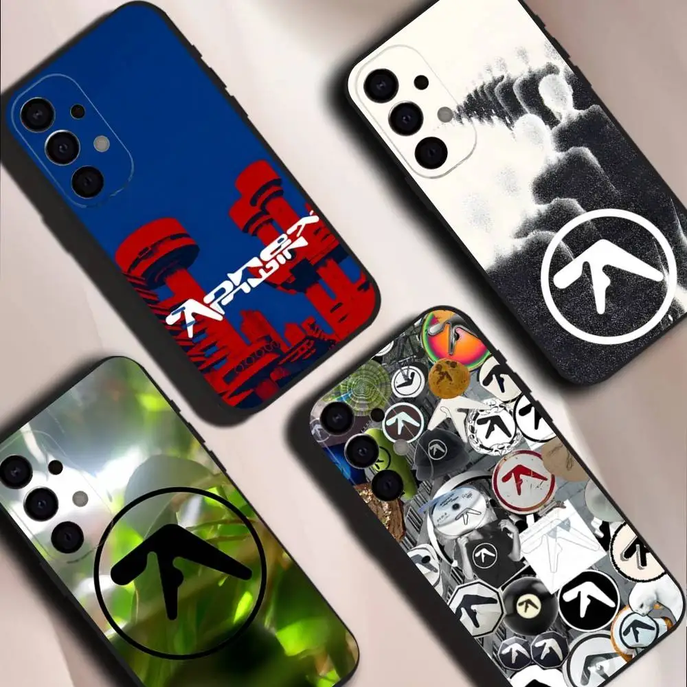 Aphex Twin Logo Art Phone Case For Samsung S26,S25,S24,S21,S22,S23,S30,Ultra,S20,Plus,Fe,Lite,5G Black Cover