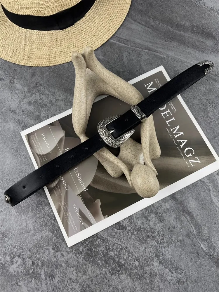 여성용 빈티지 PU 가죽 리벳 코르셋 여성용 허리띠 코트 허리띠 드레스 장식 좁은 벨트 J1699