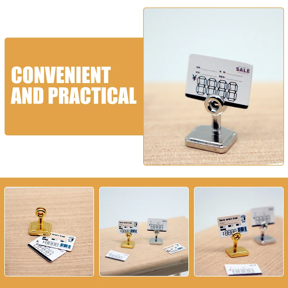 1 セットのマイクロデザートハウスミニタグ丈夫なミニチュアハウスの装飾子供の遊びの写真撮影の小道具ドールハウスのレイアウトアクセサリー