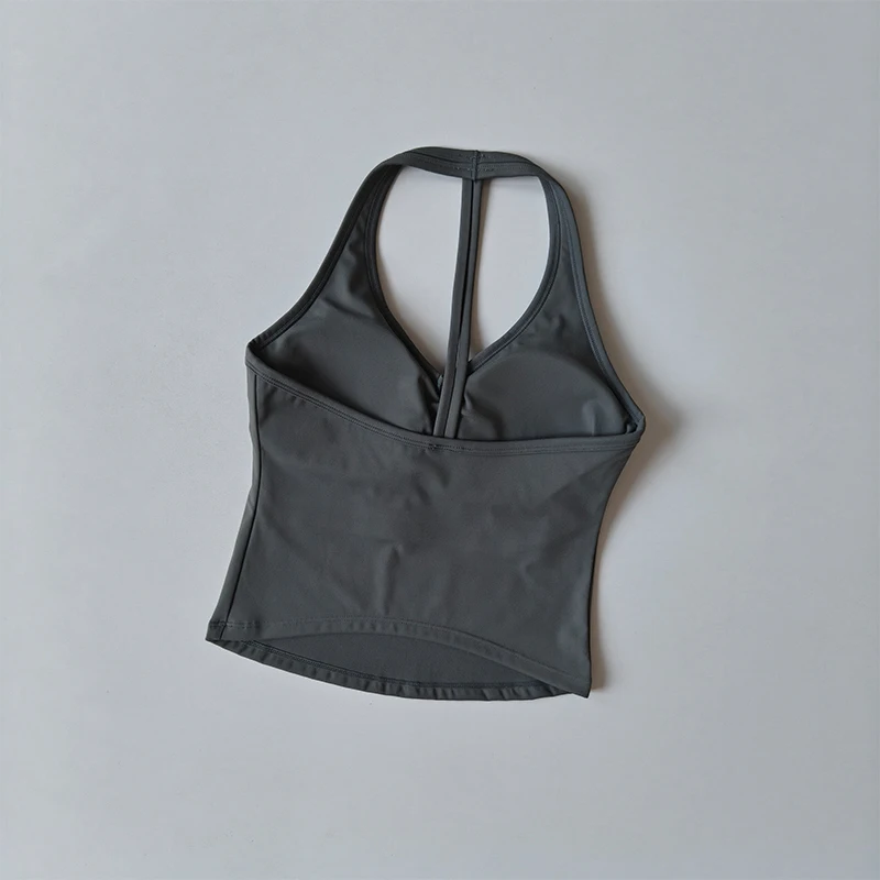 Sexy Fitness Bra - Women's Workout Tank with Removable Padding, Racerback Yoga Top for Summer Training