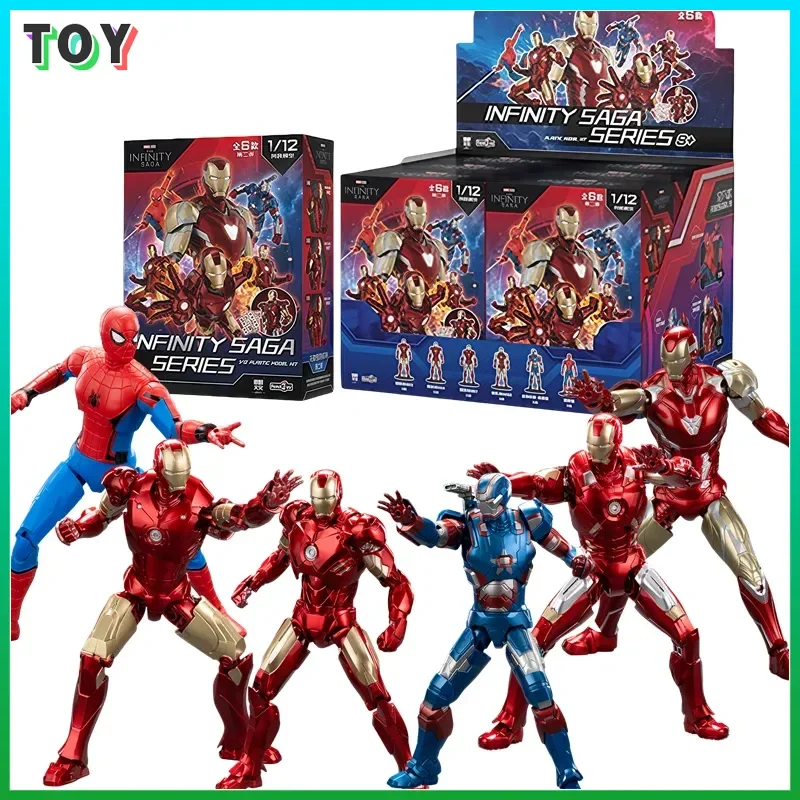フォンジョイ トニー・スターク アイアンマン アクションフィギュア MK7 MK4 MK3 MK85 スパイダーマン パトリオット ブラインドボックス サプライズ コレクタブルトイ 誕生日プレゼント