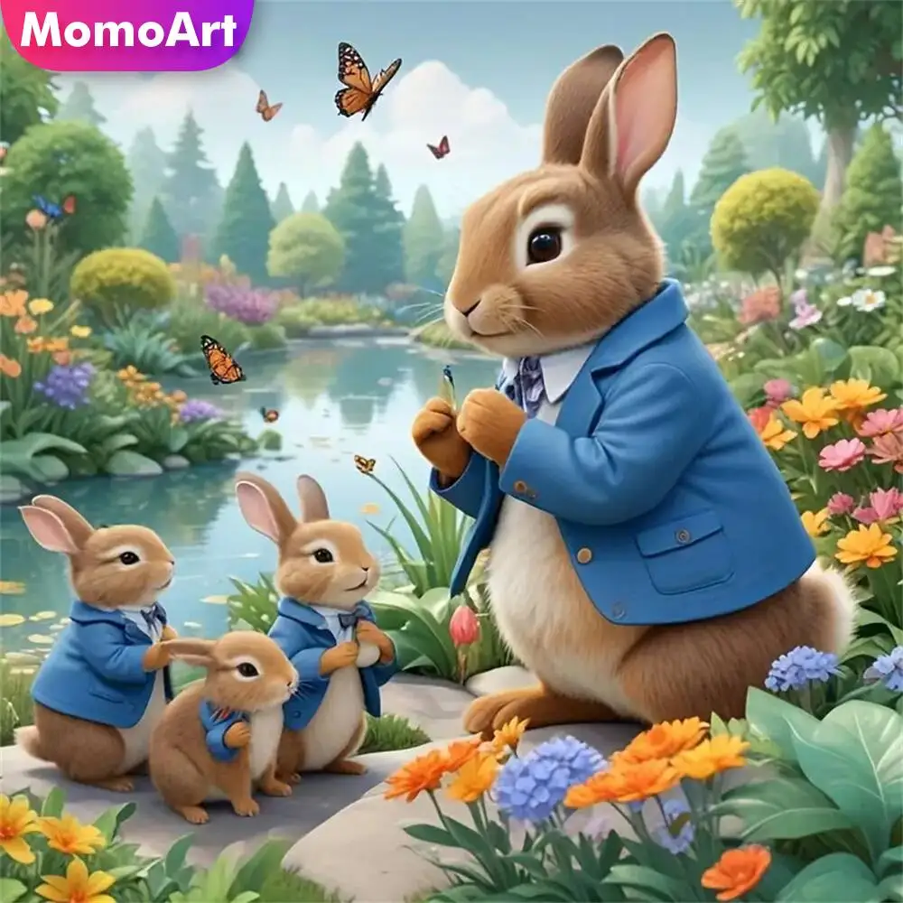 Momoart Bär Diamant Mosaik Tier voller Runde Diamant Malerei Mond Stickerei neue Ankunft handgemachte Hobby
