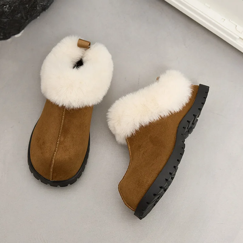 Winter New Women's Shoes Retro Plush Ultra Warm Platform Slippers for Woman Fashion Casual Shoes Designer Shoes Zapatos De Mujer