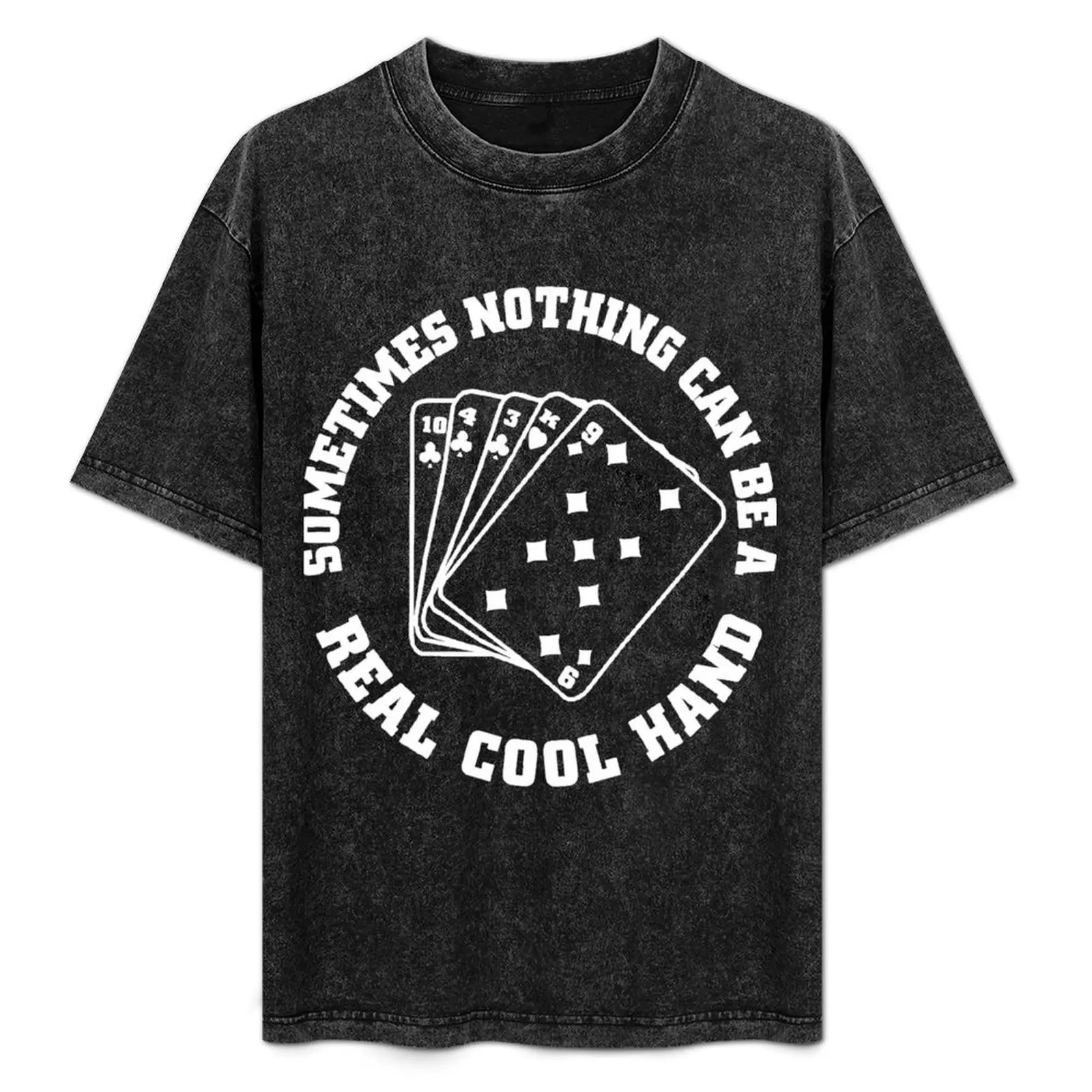 クールハンドルークにインスパイアされたポーカープレーヤーブラッファーカード映画バフポールニューマンポーカーtシャツlサイズソフトコットンtシャツ