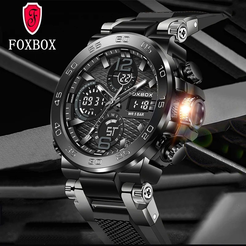 

LIGE Digital Men Military Watches Waterproof Wristwatch LED Quartz Clock Sports Watch Male Big Watches Men Relogios Masculino